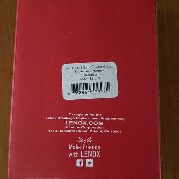 Lenox Christmas Snowman Ornament - Picture 6 of 9